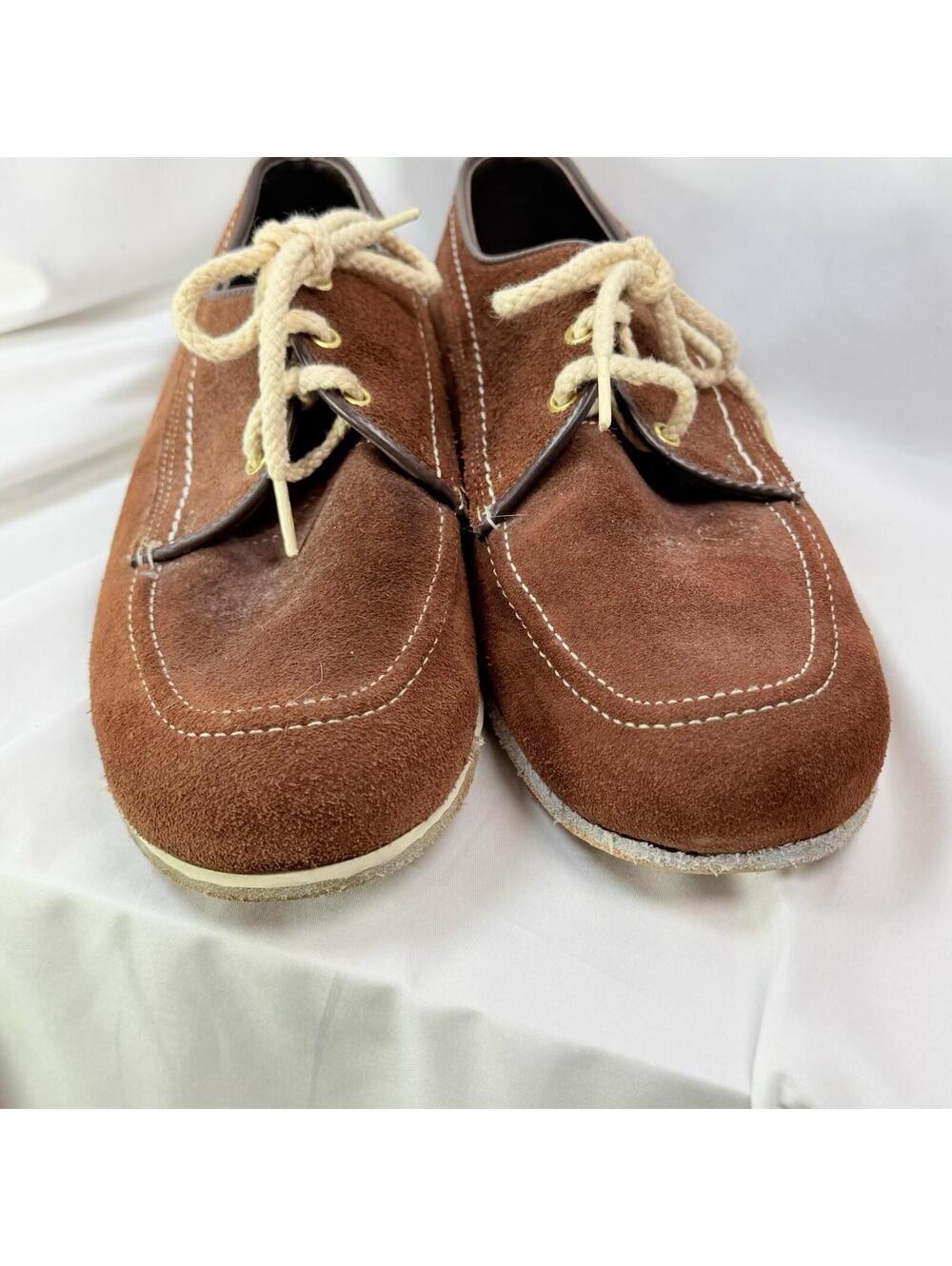 VTG Dexter Mens Bowling Shoes 9 M Brown Suede Leather Right Hand Made In USA